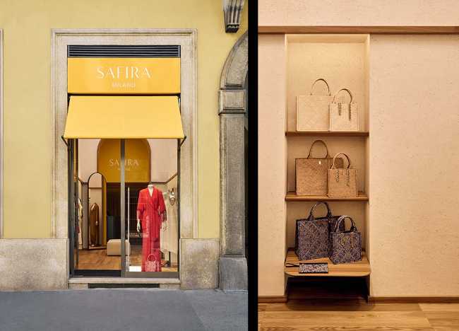 Lumière, matière, identité: la nouvelle boutique de Safira Milano