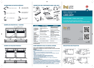 LUME LIGHT - Fiche de montage