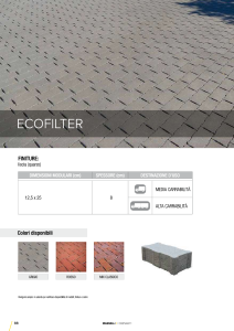 ECOFILTER-Scheda tecnica