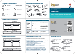 LUME LIGHT-Scheda montaggio