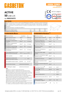 GASBETON ACTIVE-Scheda tecnica