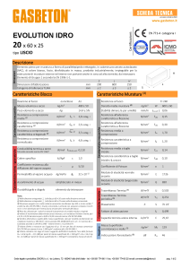 GASBETON® IDRO EVOLUTION-Scheda tecnica