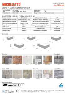 VIA DESMAN - Scheda tecnica