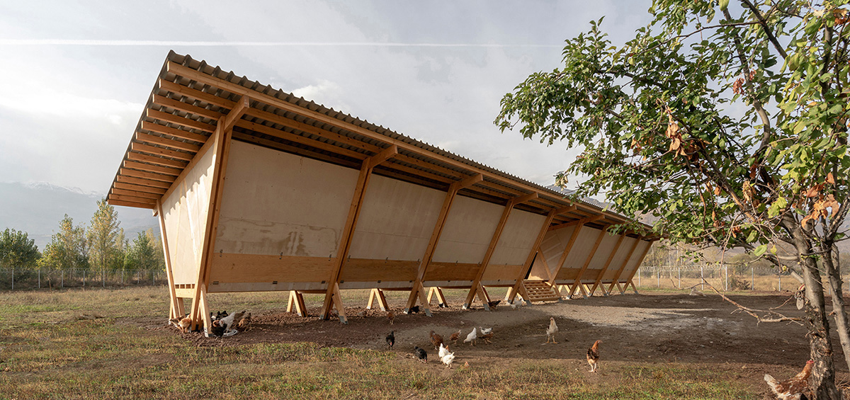 Gallinero de madera