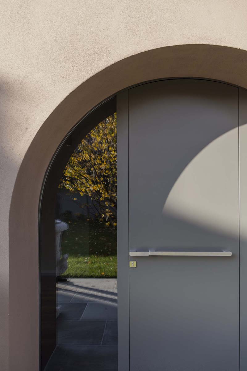 The arches and the new rectangular glass openings