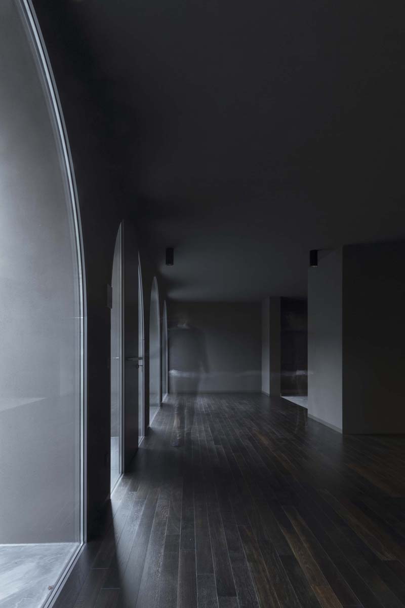 The arches and the new rectangular glass openings