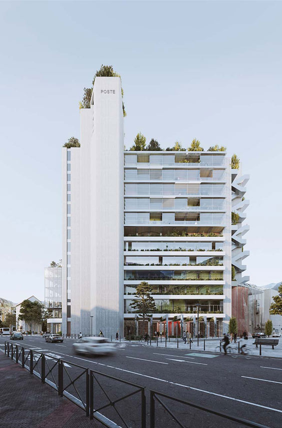 Riabilitazione dell'edificio delle Poste a Grenoble. Architettura perenne