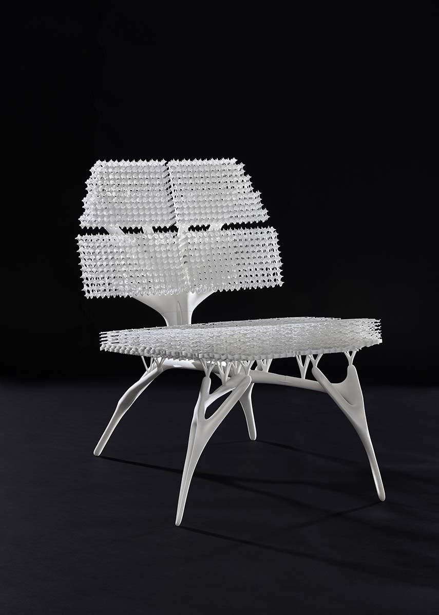 Radiolaria. Chaise imprimée en 3D née de la sagesse de la nature