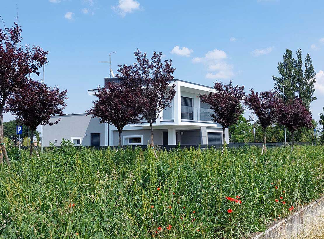 Villa Busseto an A4 class NZEB. Single-family building with low energy consumption
