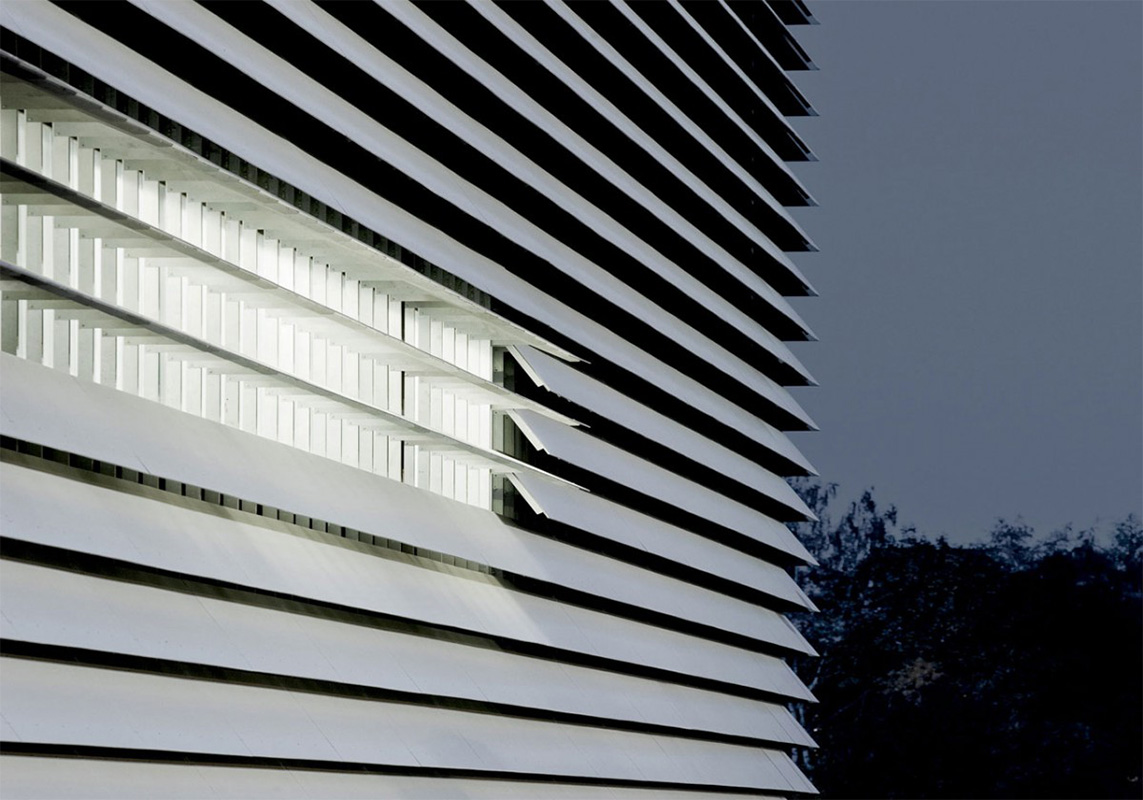 façade cladding with equitone etex external slats