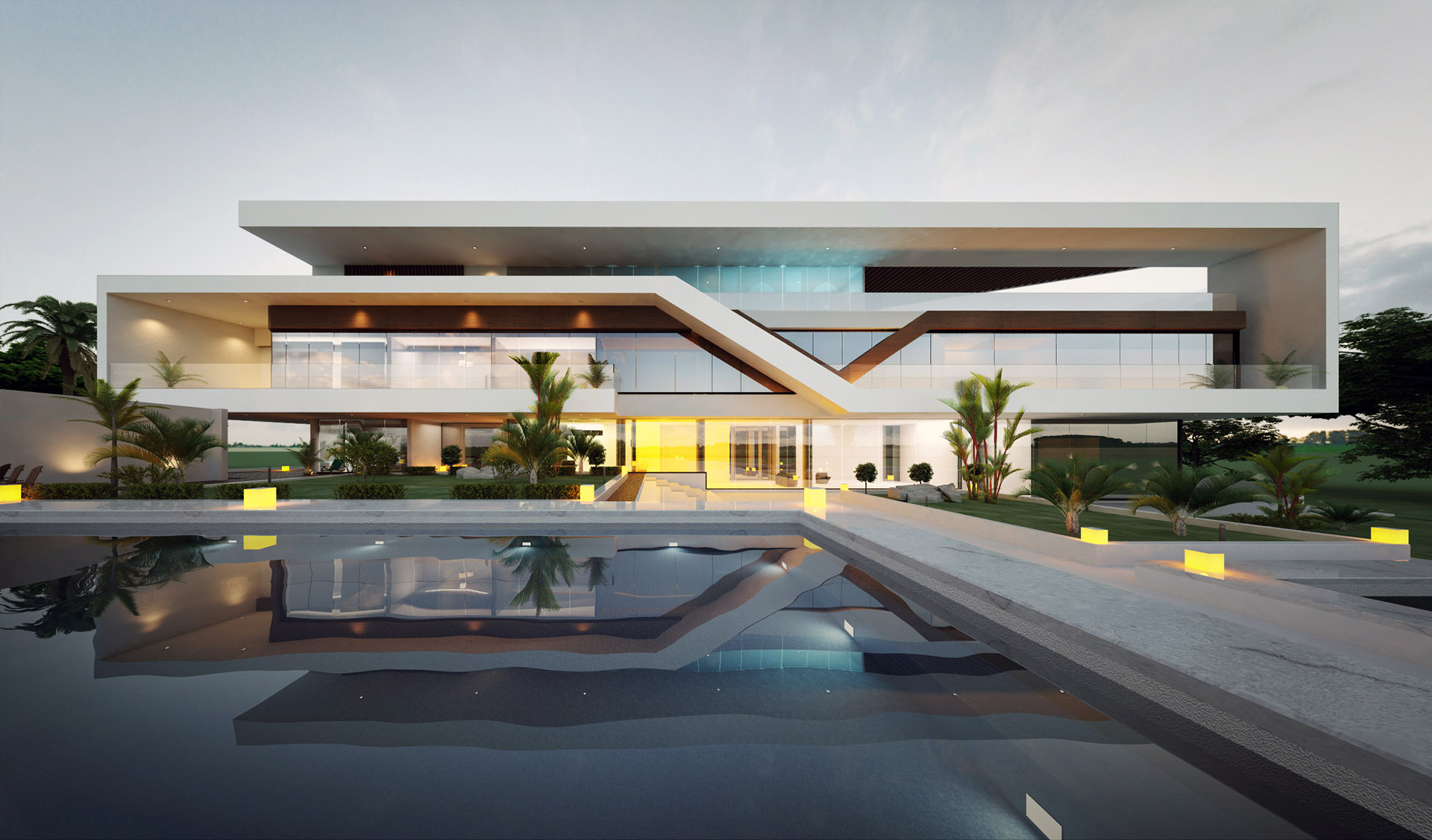 Villa In Abu Dhabi Minimal And Iconic Design In A Luxurious Style Designonweb Arkitectureonweb 