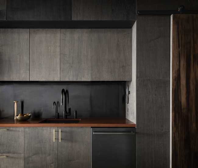 Transformation of a commercial space in Seattle. Photography studio with a sleeping area