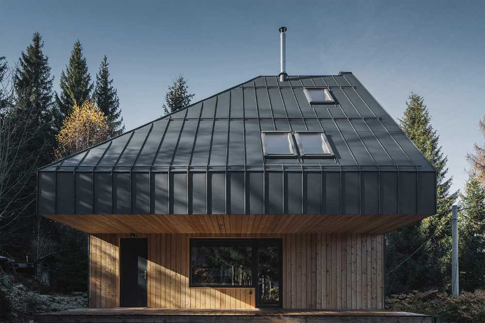 Vacation home in Czech Republic. Shades of gray echo the local color