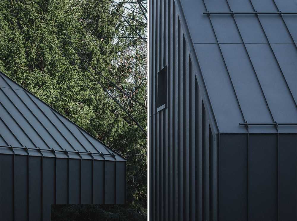 Vacation home in Czech Republic. Shades of gray echo the local color