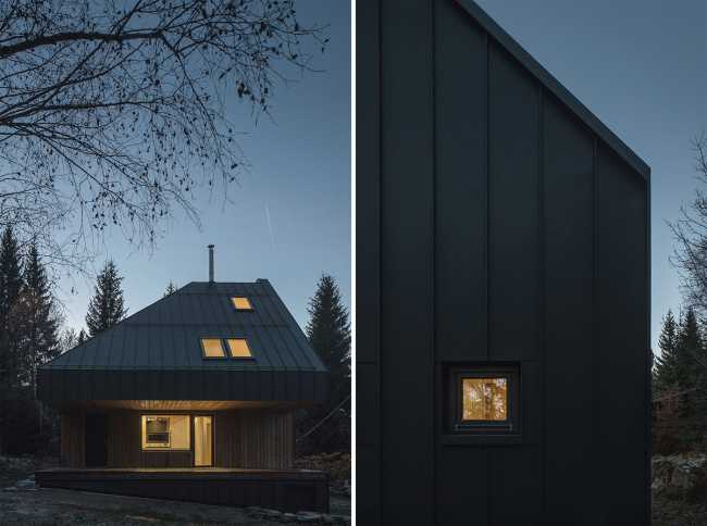 Vacation home in Czech Republic. Shades of gray echo the local color