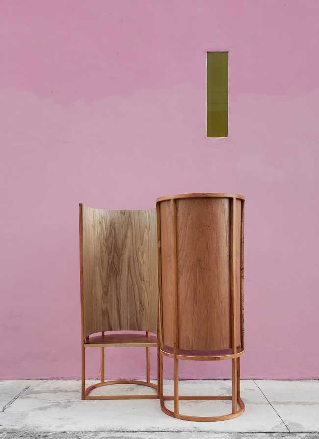 From the Yucatan tradition, the urban furniture to stay close to each other in the new canons of the current collective living