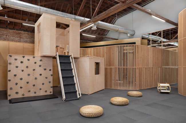 California headquarters for the Big and Tiny brand. Playground for adults and children