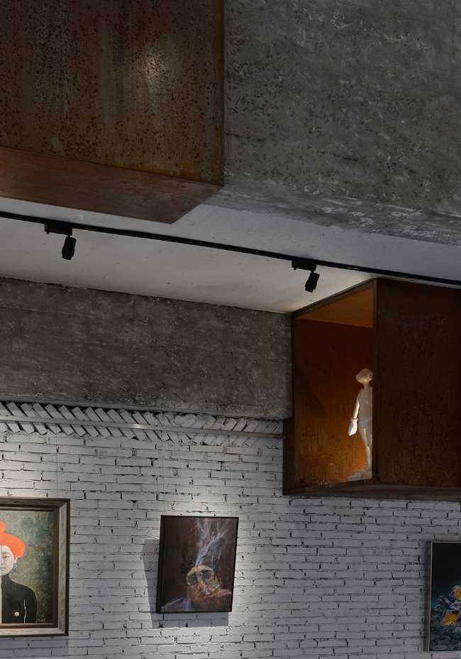 Yes Art Warehouse. Caratteristico studio d'arte prende il posto di un vecchio edificio industriale