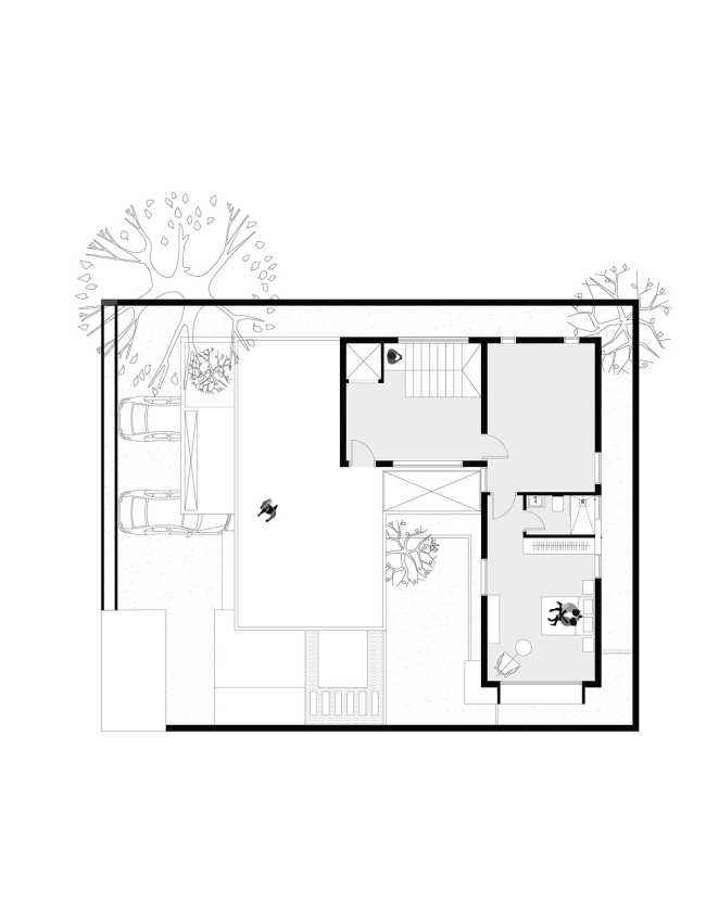 The space that embraces nature and the whole family: Courtyard House