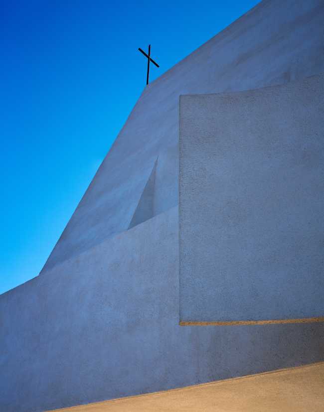 Seashore Chapel as a century-old gift from the ocean lying on the beach