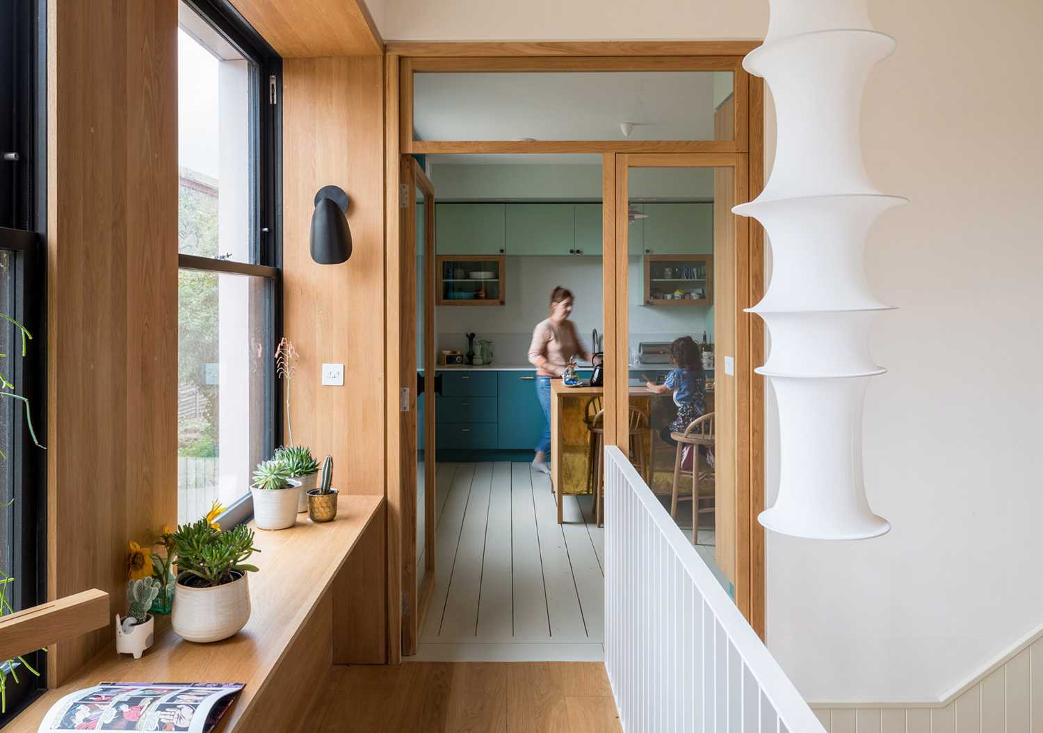 A new stairwell brightens up and adds light to an old property