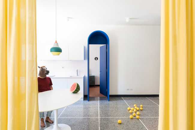 Retroscena Apartment, ironic and pop design in the capital of Rome