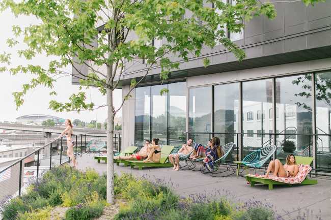 YARD, a social hub that connects to the landscape