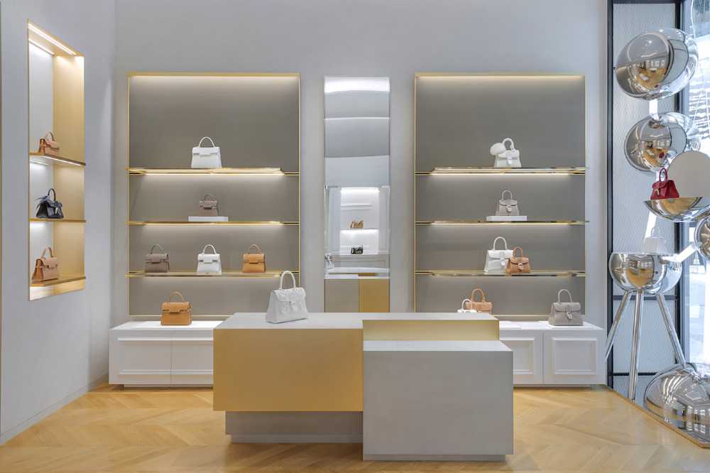 A new Delvaux boutique in the Dubai Mall. The iconic leather goods