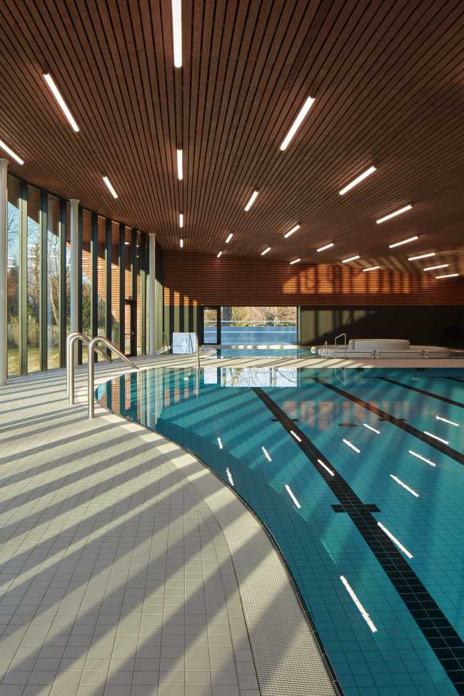 Louny municipal swimming pool is like a sharp rock revealing its precious heart for the well-being of citizens