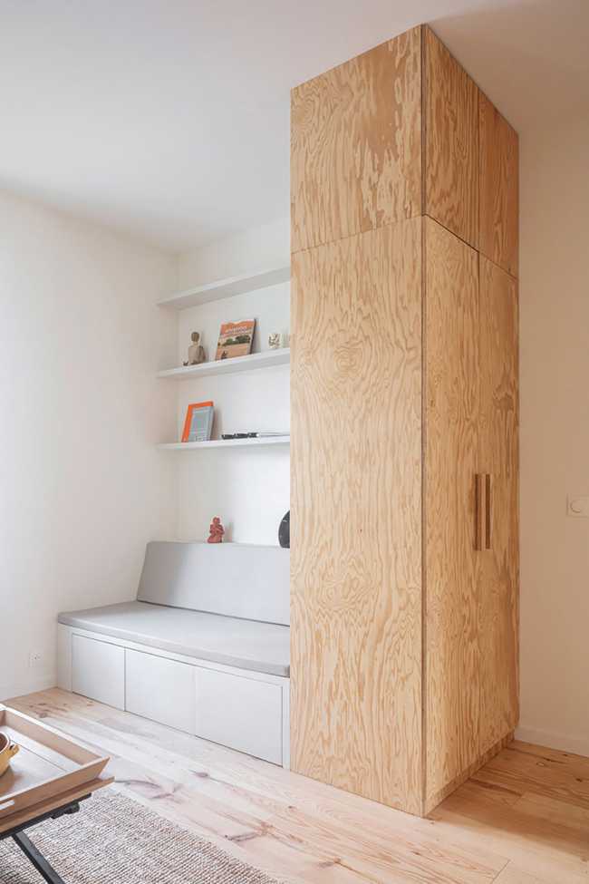 A super space optimization with a flexible layout. RENOVATING Michelet apartment in Paris