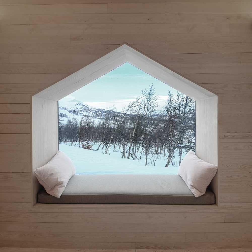 The beauty of the Split View Mountain Lodge between form and materiality