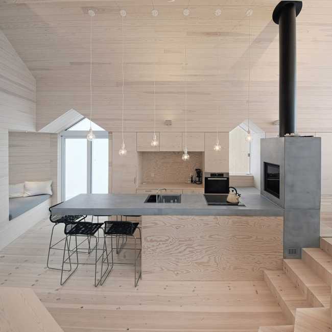 The beauty of the Split View Mountain Lodge between form and materiality