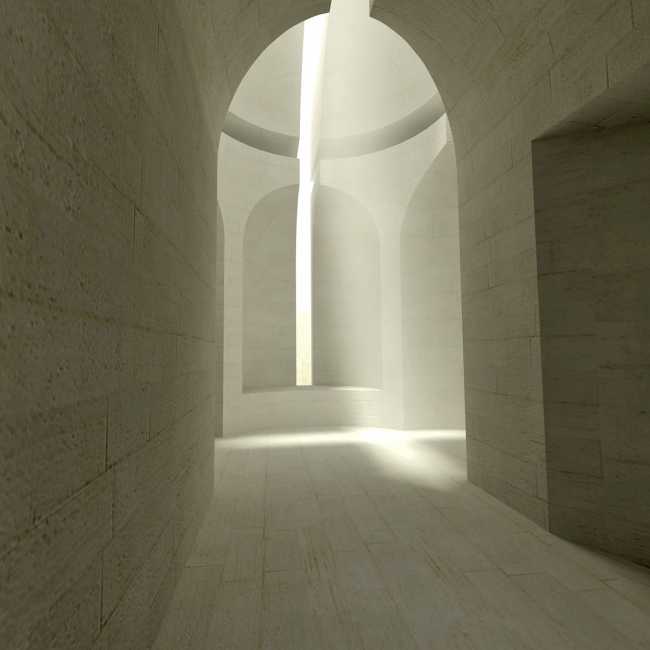 Contemplative space to investigate the contrast between past and present, familiar and unfamiliar. Artsakh Church