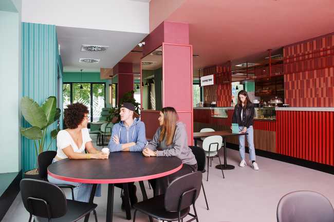 University Campus CX Turin Regina. Neither a simple hotel nor a dormitory, but a space interconnected with the city