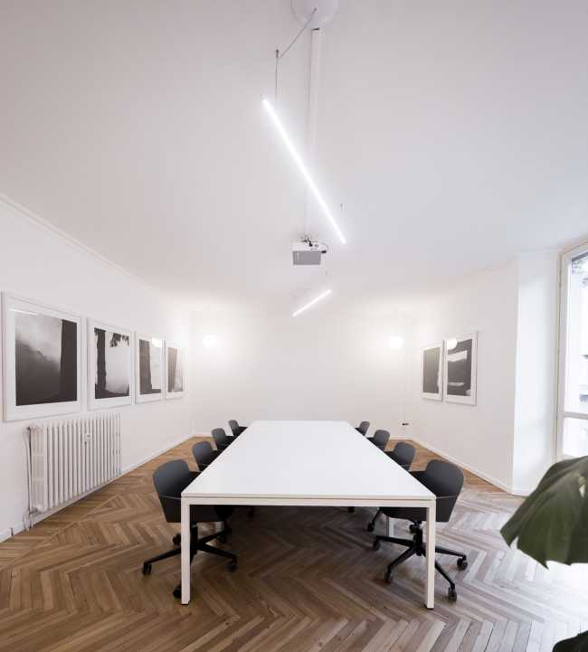 Artea Foundation's operating headquarters. A neutral space as a backdrop to art
