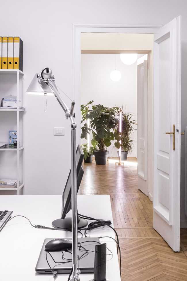 Artea Foundation's operating headquarters. A neutral space as a backdrop to art