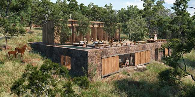 Biodynamic community in Mexico. Architecture that speaks of respect for the rich cultural and natural heritage