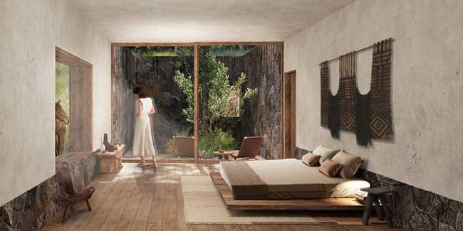 Biodynamic community in Mexico. Architecture that speaks of respect for the rich cultural and natural heritage