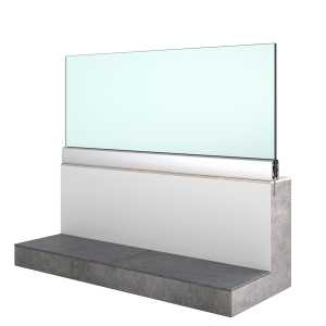 Render glass balustrade Garda MINI Floodlight