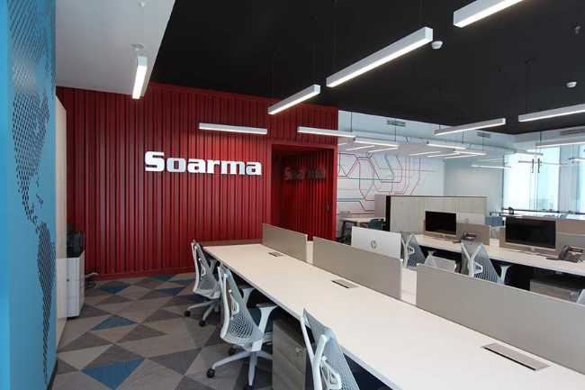 Realization of the new dynamic and contemporary Soarma offices
