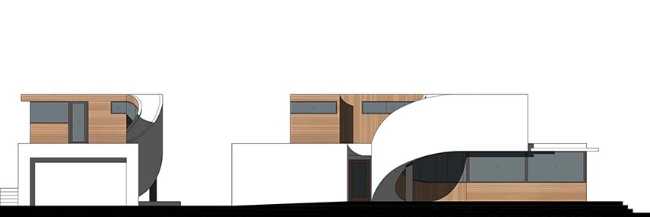 Villa at Sunset Terrace created around a vortex space