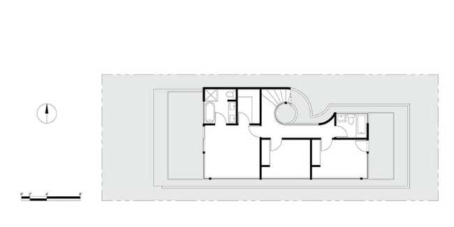 Villa at Sunset Terrace created around a vortex space