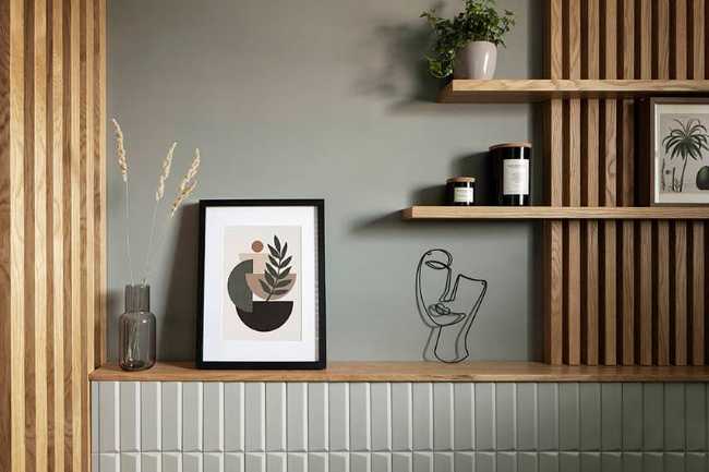 The material and the colour of a mini-apartment in Milan