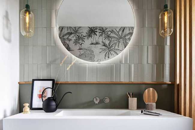 The material and the colour of a mini-apartment in Milan