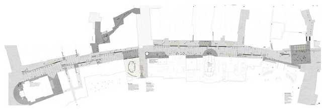 Requalification du Corso Libertà Superiore à Merano. Un dessin du silence