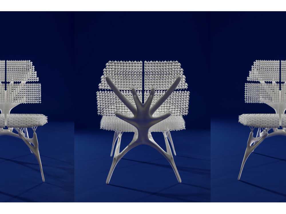 Radiolaria. 3D printed chair born from the wisdom of nature