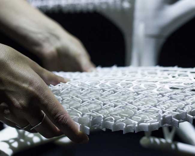 Radiolaria. Chaise imprimée en 3D née de la sagesse de la nature