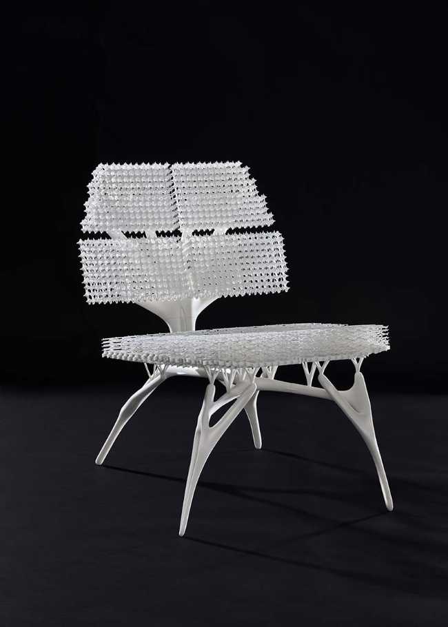 Radiolaria. Chaise imprimée en 3D née de la sagesse de la nature