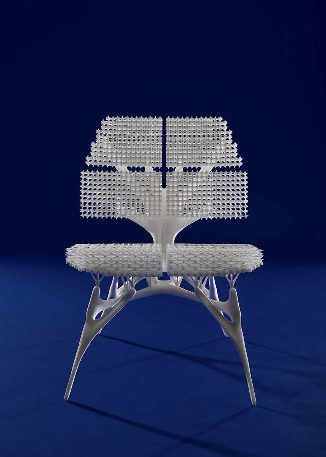 Radiolaria. Chaise imprimée en 3D née de la sagesse de la nature