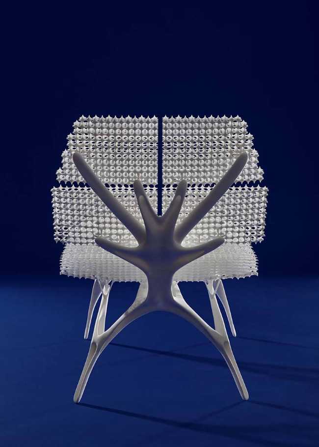 Radiolaria. Chaise imprimée en 3D née de la sagesse de la nature